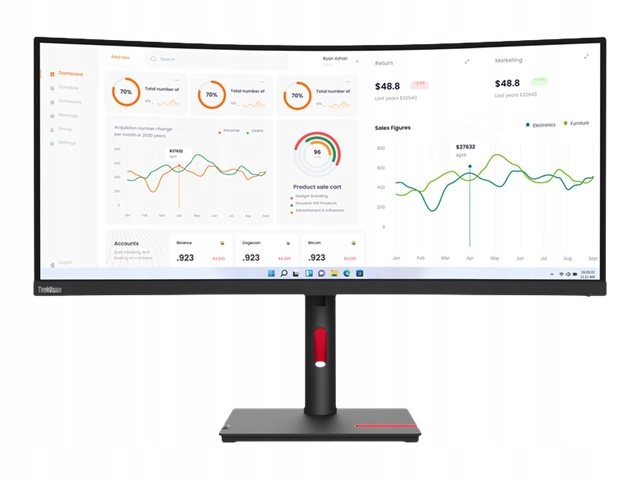 Monitor Lenovo 34 63D4ZAT1EU