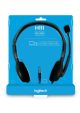 Słuchawki Logitech H111 z mikrofonem, przewodowe, nauszne, czarne, 2.35m – ressist.pl
