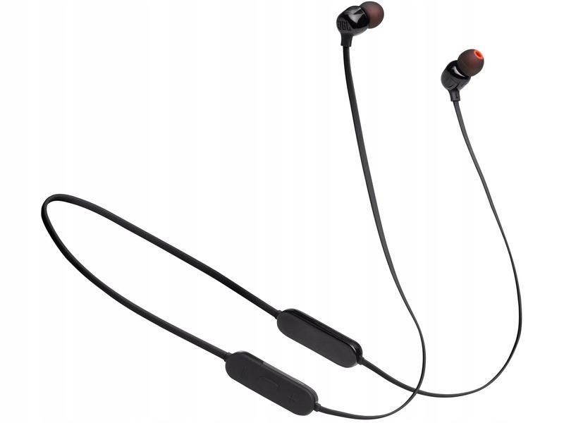 Słuchawki JBL Tune 125BT - szczegół kabla i pilota