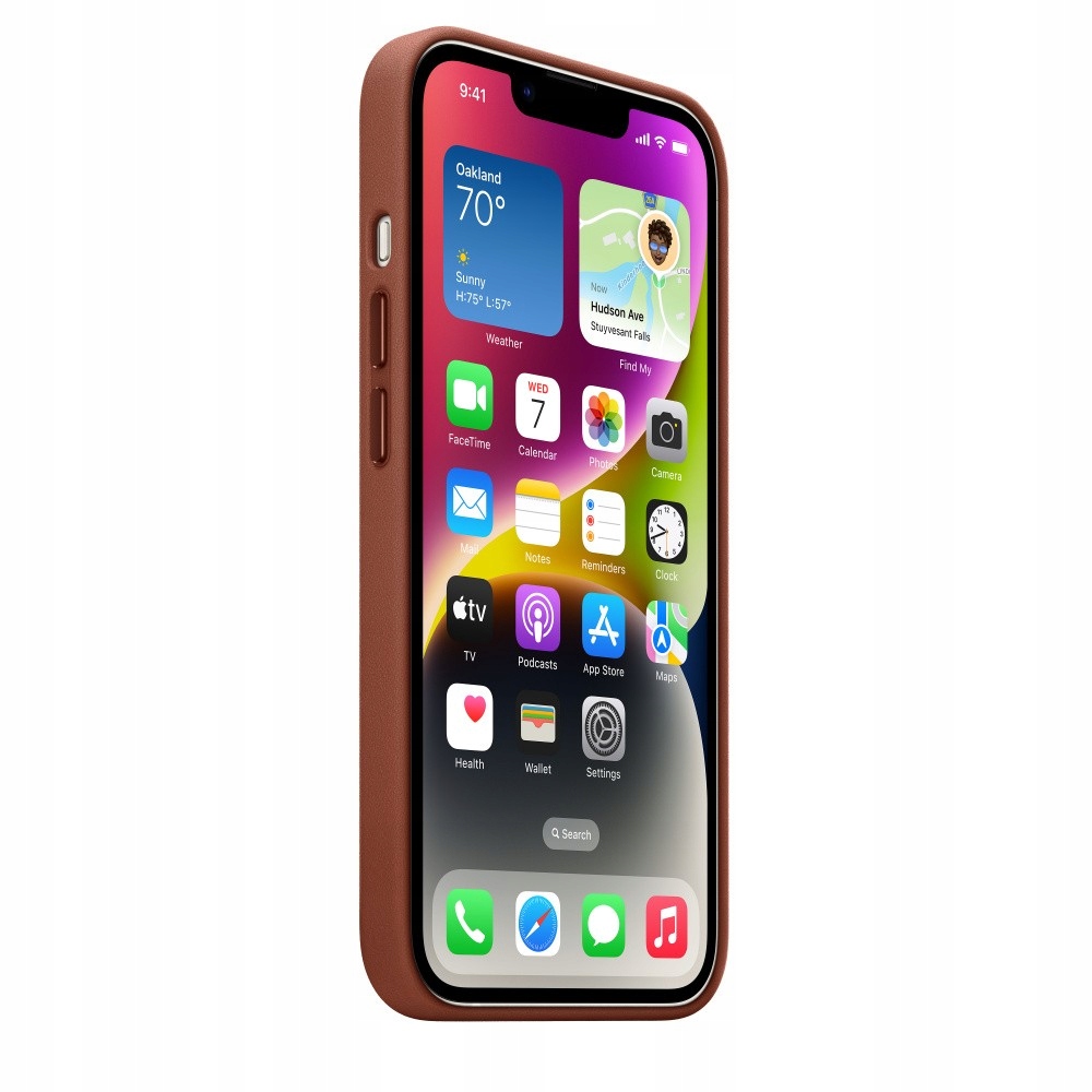 iPhone 14 Leather Case - kolor Umbra