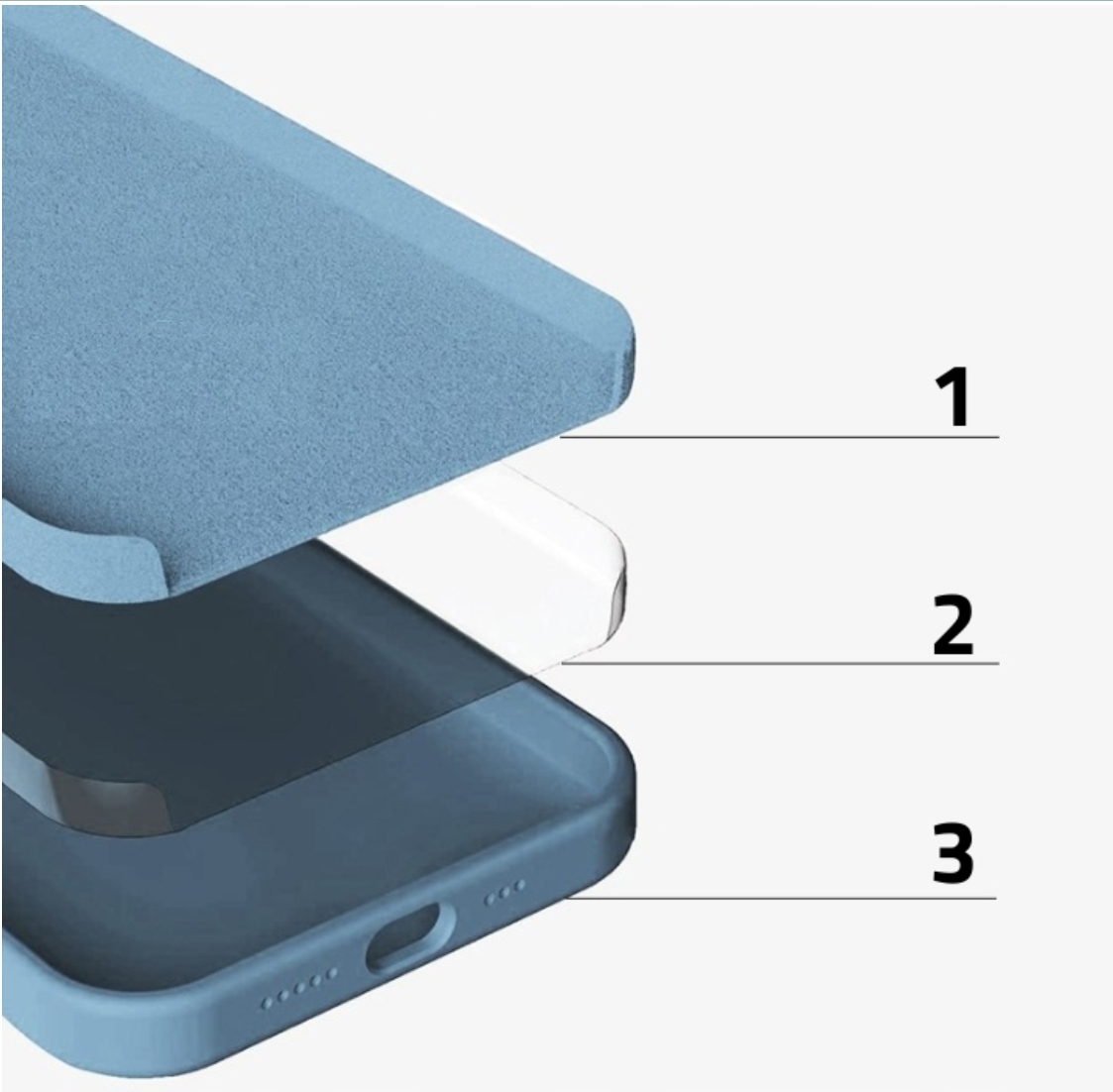 Etui iPhone 15 Plus Silicone Case with MagSafe - MagSafe