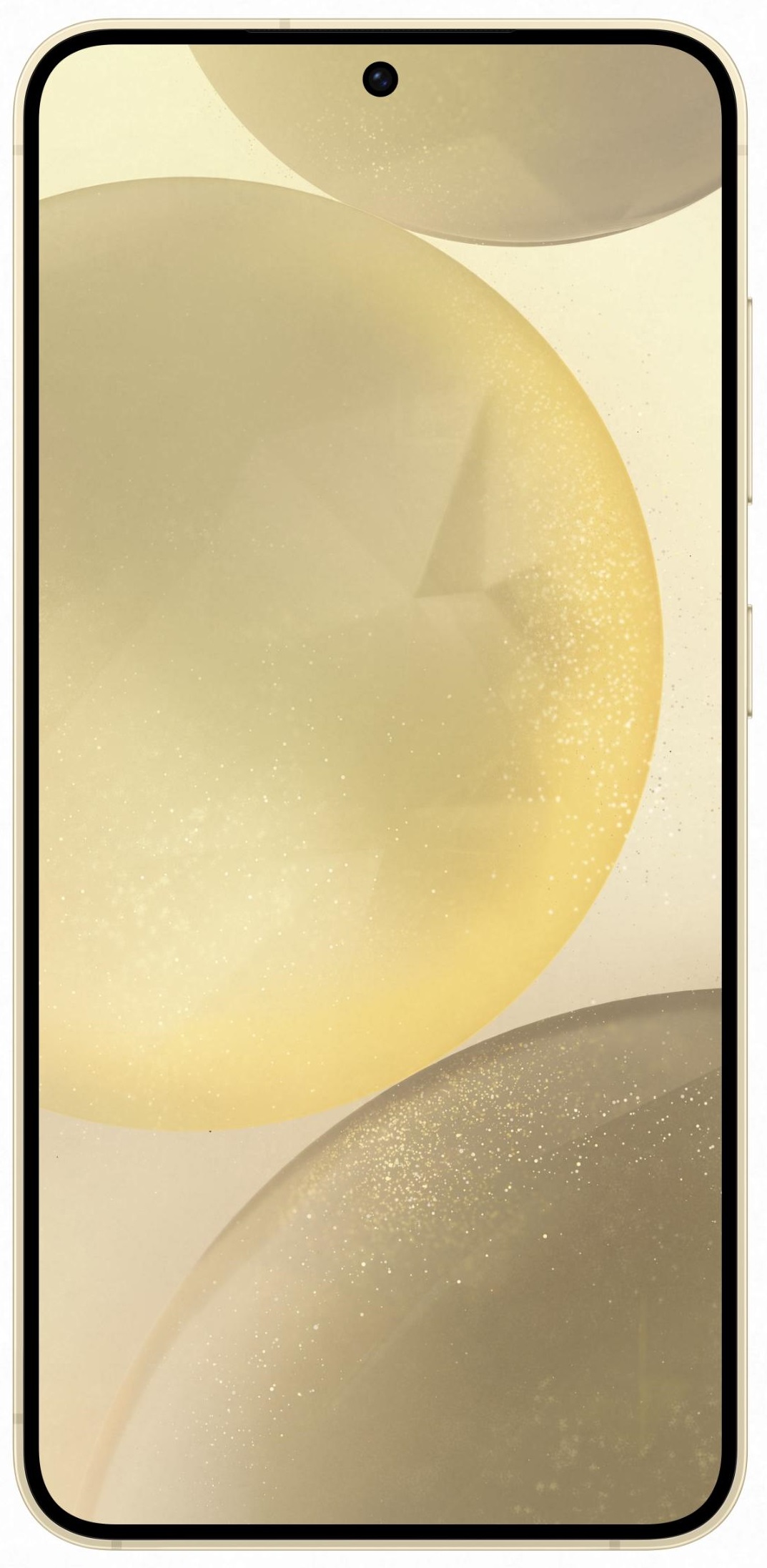 Samsung Galaxy S24 - Widok z tyłu, prezentujący kolor Amber Yellow