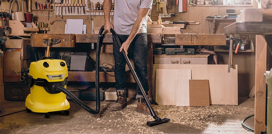 Odkurzacz Karcher WD 4 - widok na praktyczne przechowywanie
