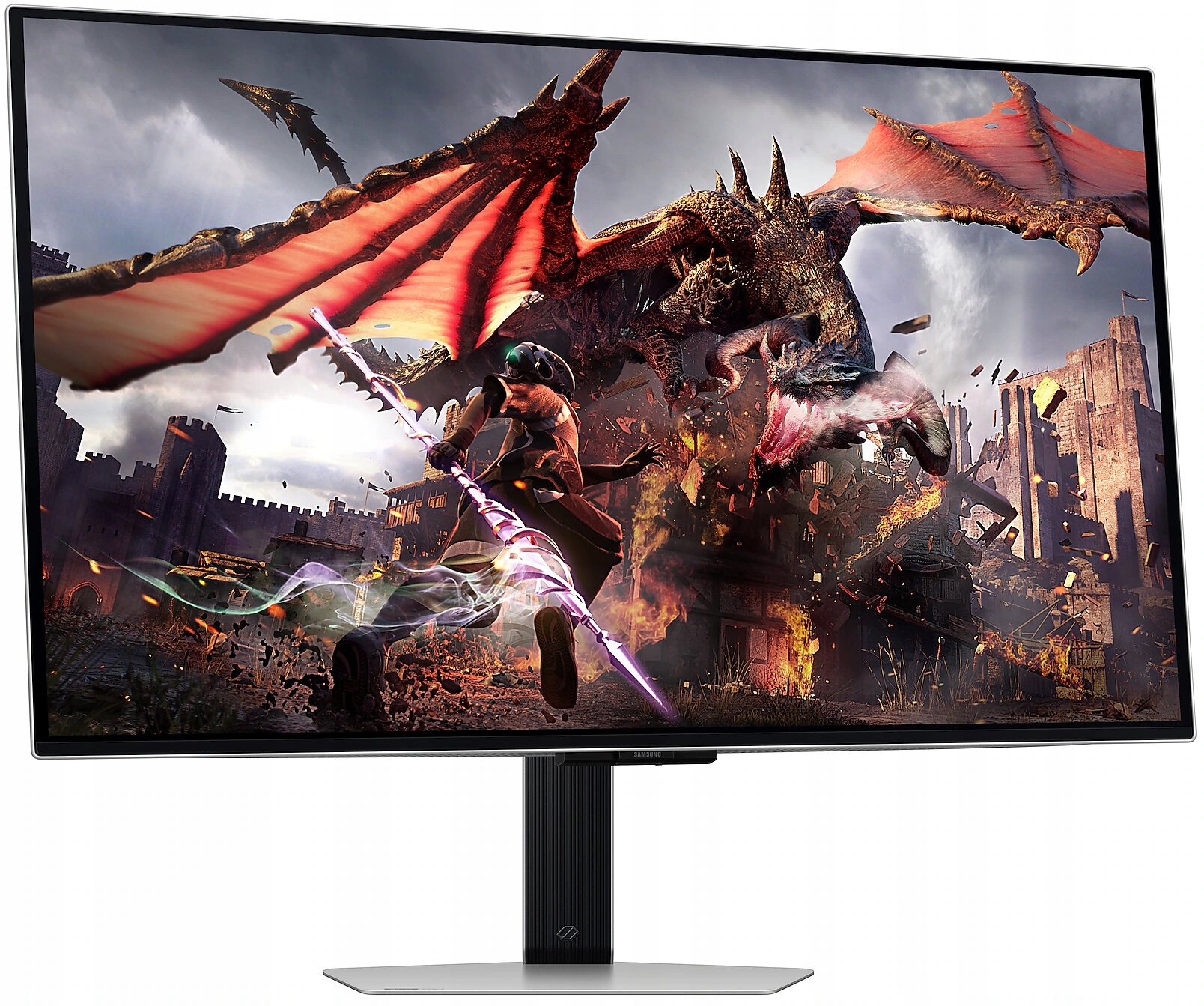 Monitor Samsung Odyssey G8 - zbliżenie na ekran OLED 4K