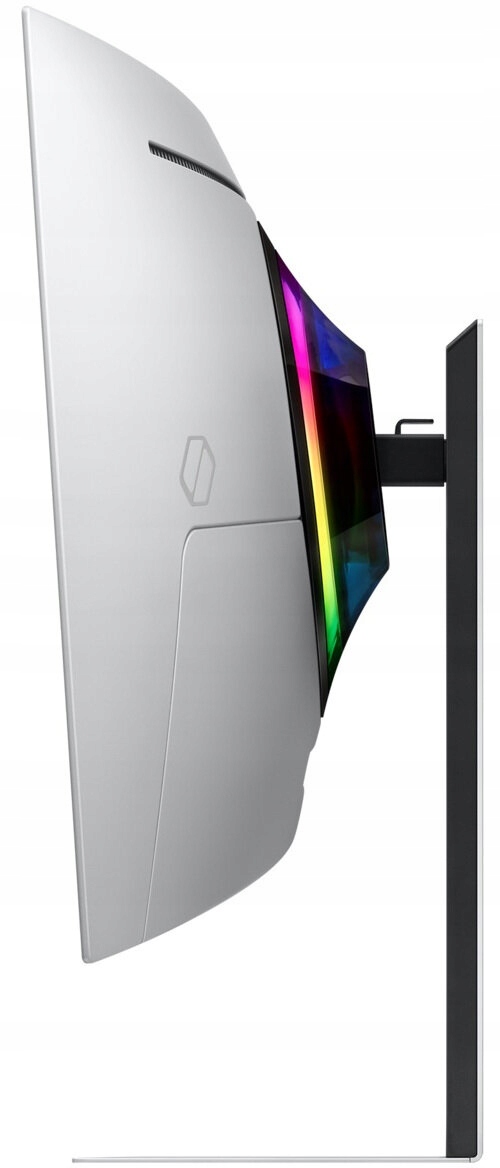 Monitor Samsung Odyssey G8 - Widok z tyłu z podświetleniem