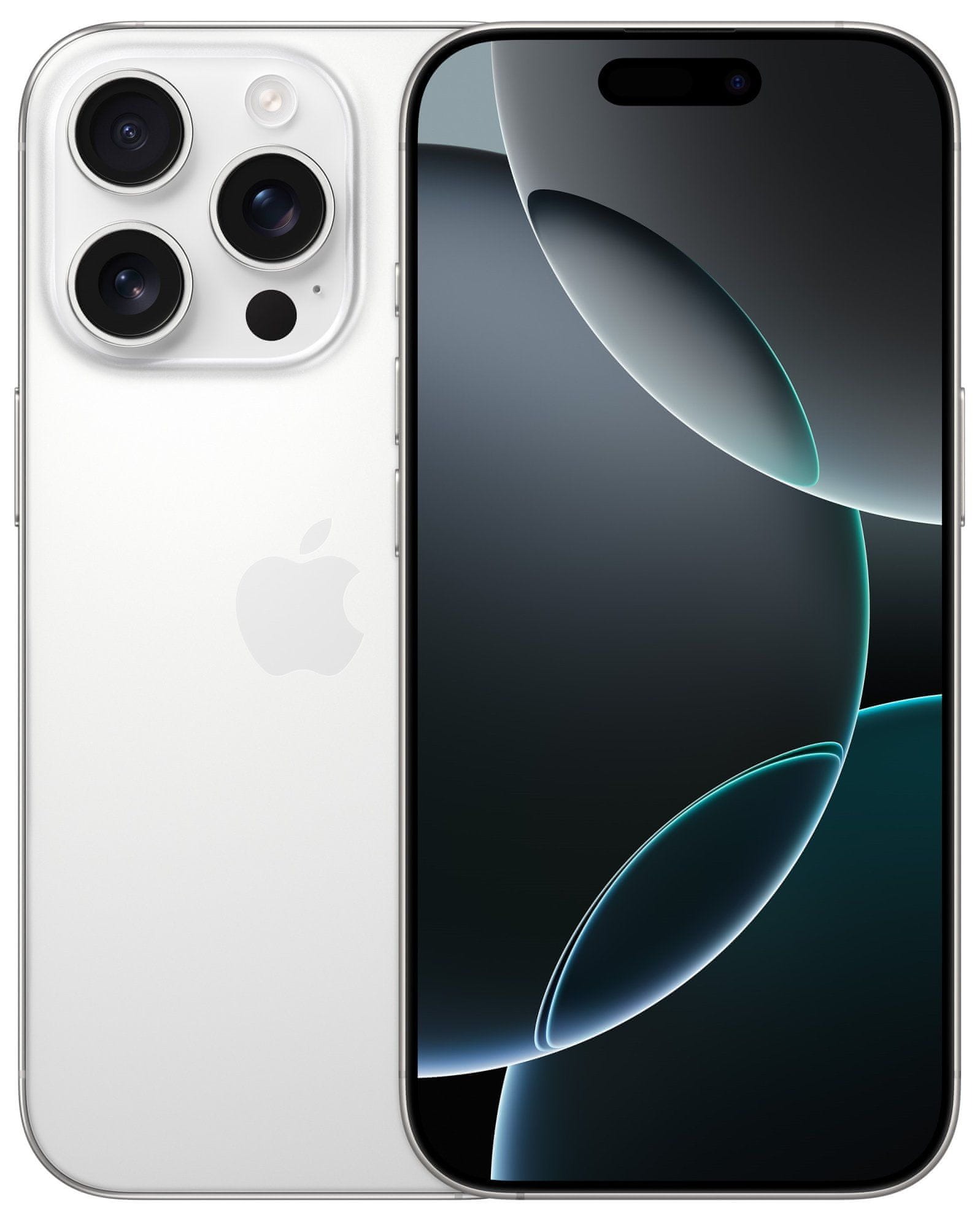 iPhone 16 Pro w tytanowej obudowie - widok z przodu
