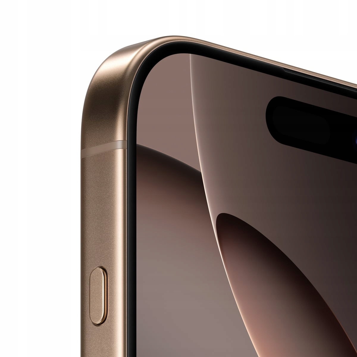 iPhone 16 Pro - Widok z tyłu, kolor Desert Titanium