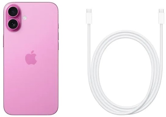iPhone 16 Plus 256GB Pink - Widok z boku