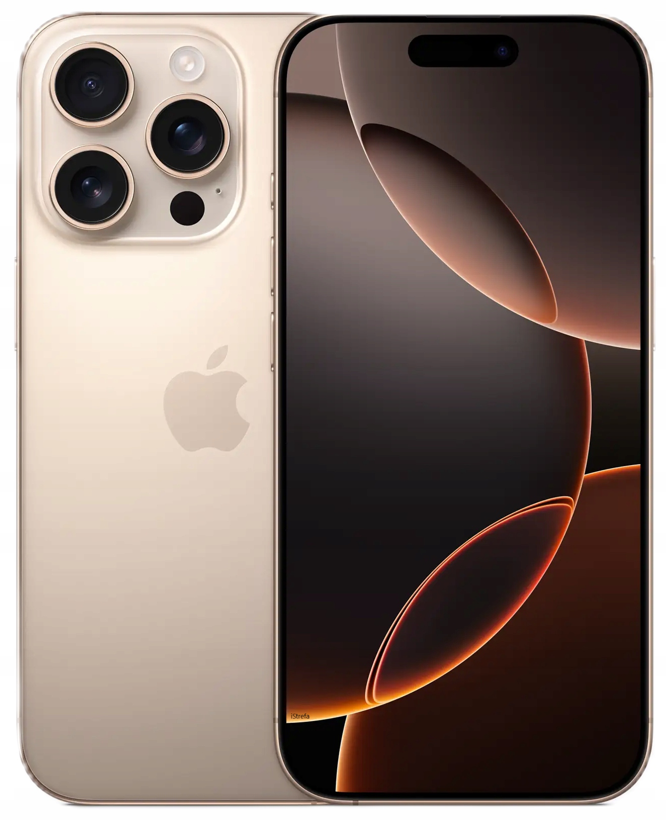 iPhone 16 Pro 256GB Desert Titanium - Widok frontowy