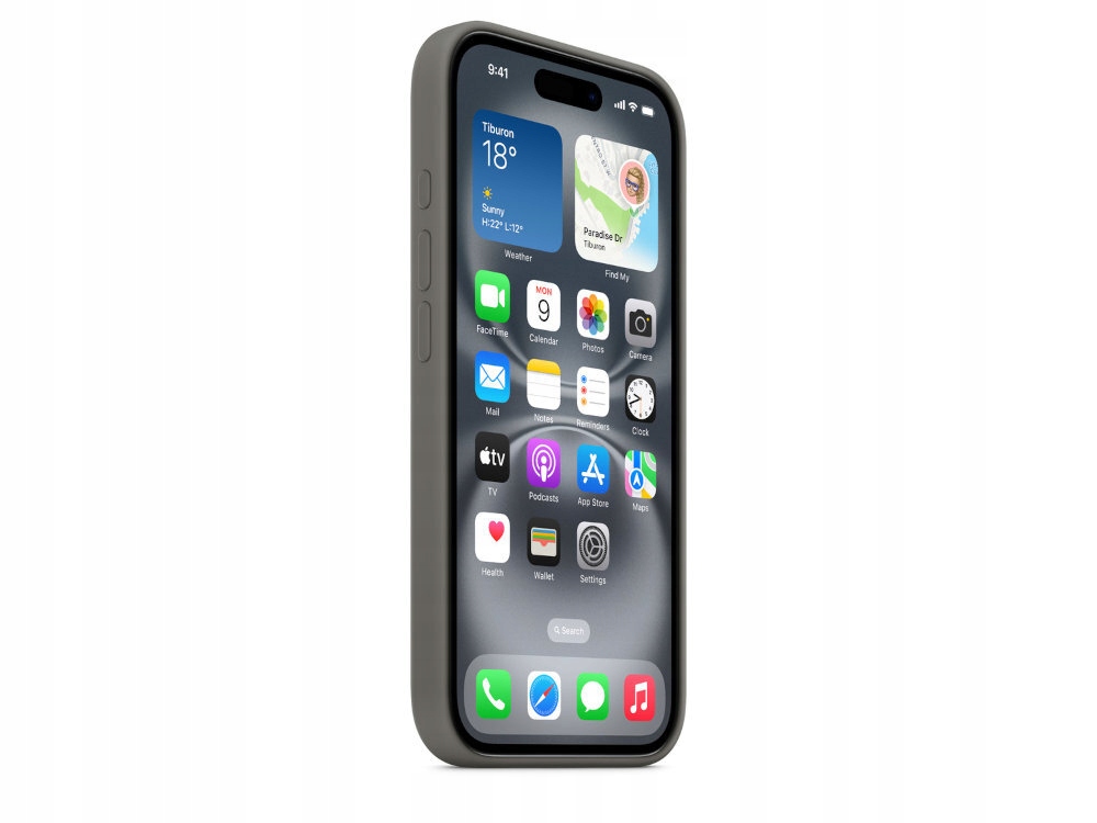 Etui silikonowe iPhone 16 Pro Max - widok wnętrza z mikrofibry