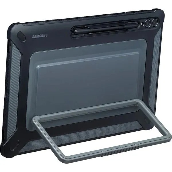 Etui Samsung Tab S9 FE+ Outdoor Cover Black - widok z przodu/ochrona