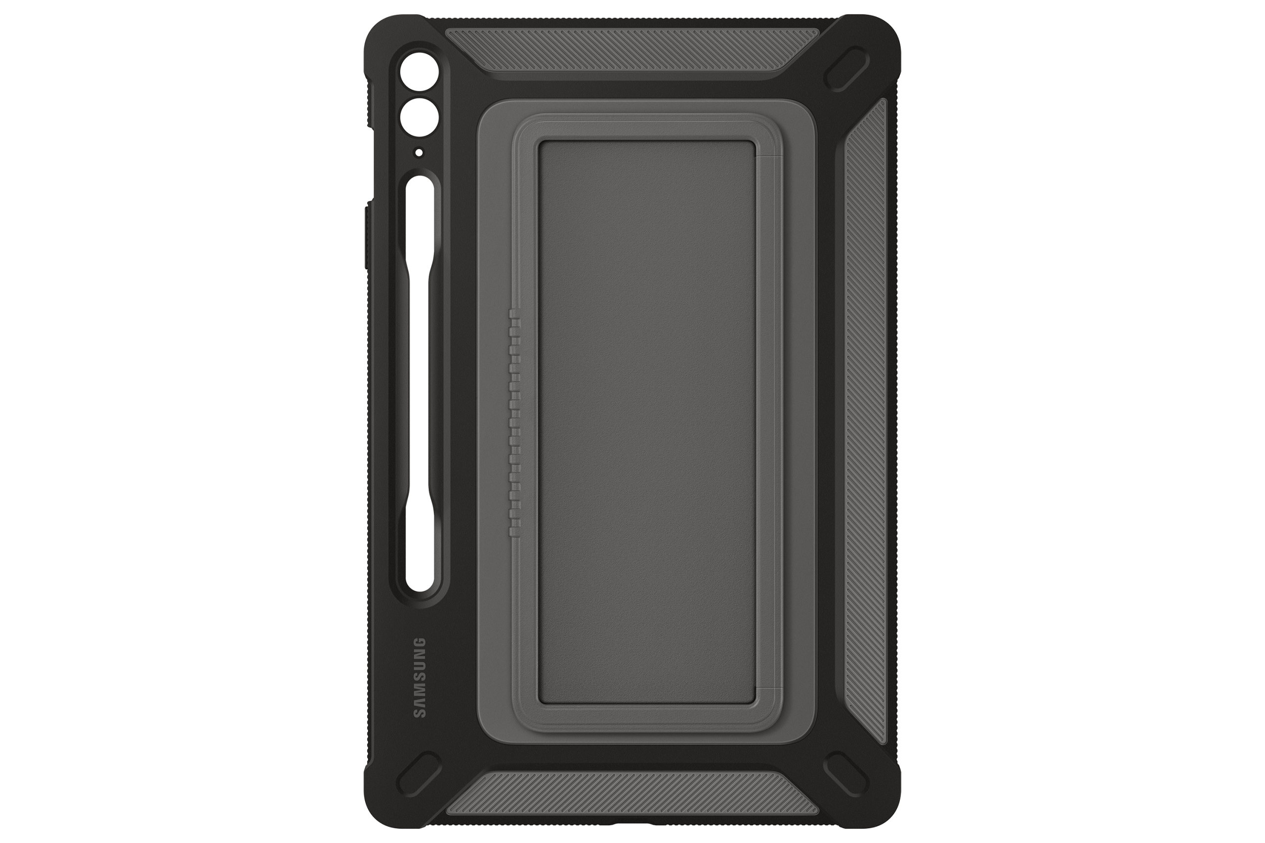 Etui Samsung Tab S9 FE+ Outdoor Cover Black - widok z tyłu/design
