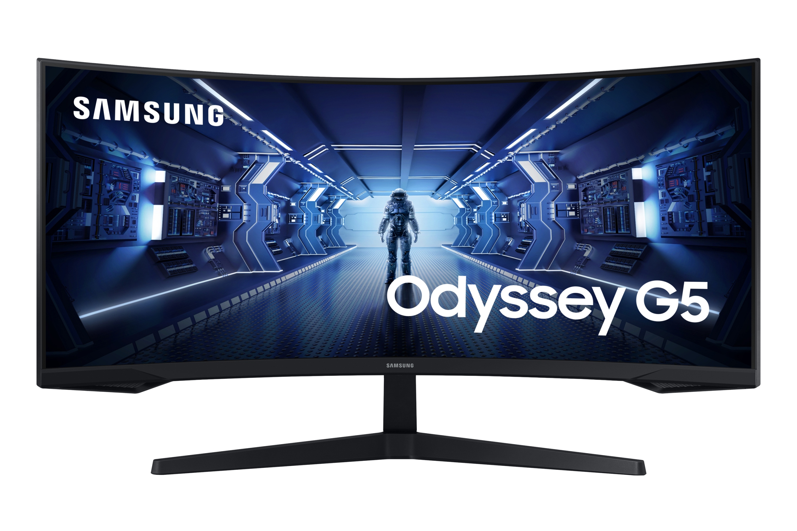 Monitor Samsung LC34G55TWWPXEN - widok zakrzywienia