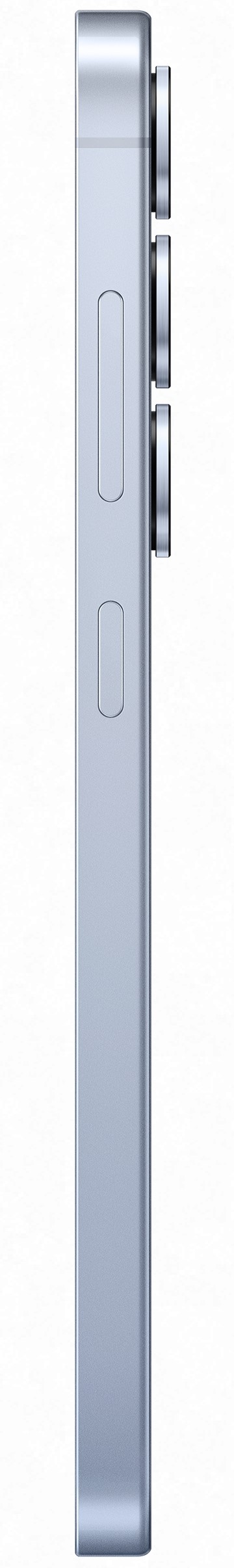 Smartfon Samsung Galaxy S25 - widok z boku, prezentujący smukłą sylwetkę