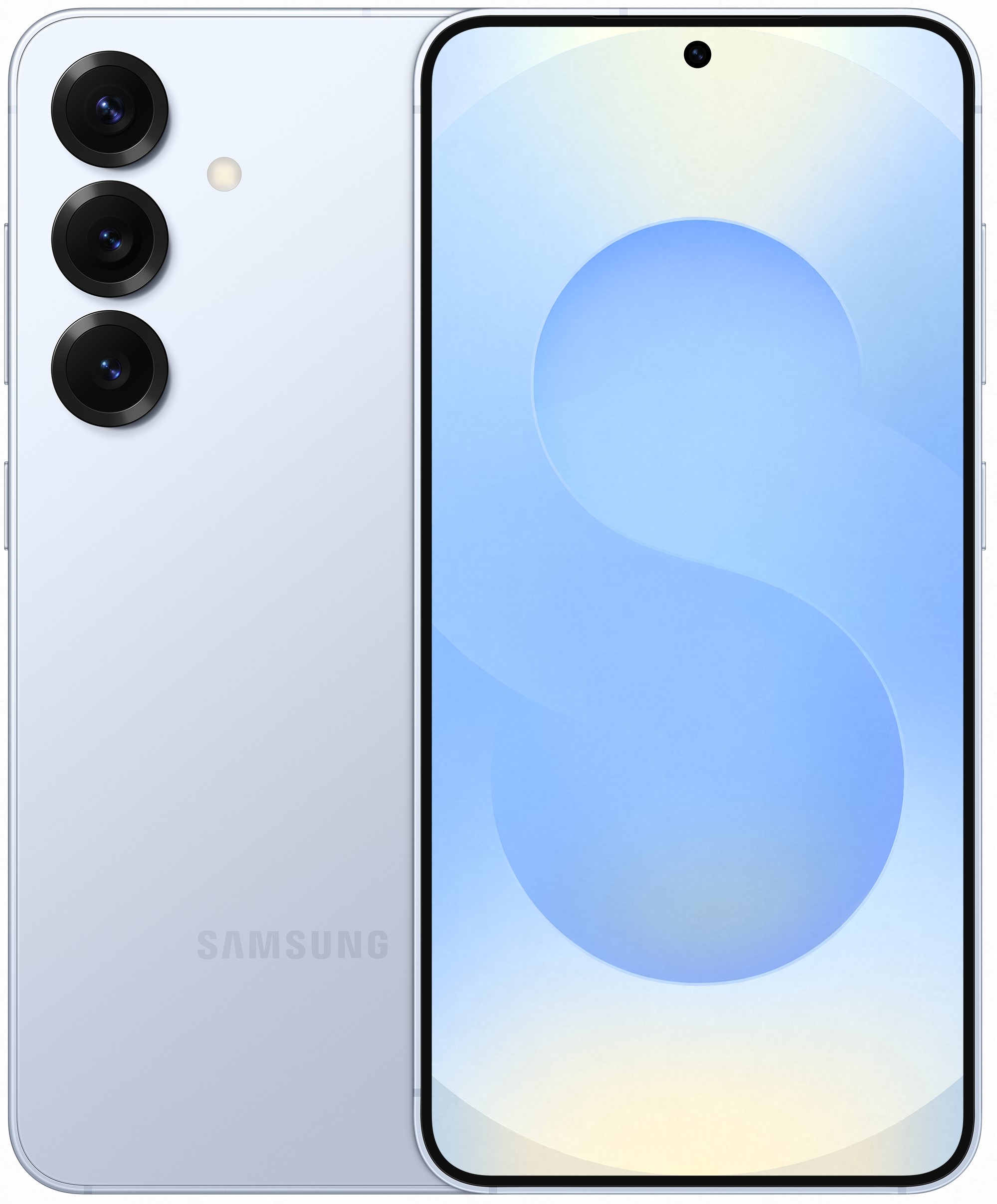 Smartfon Samsung Galaxy S25 - widok z góry pod kątem