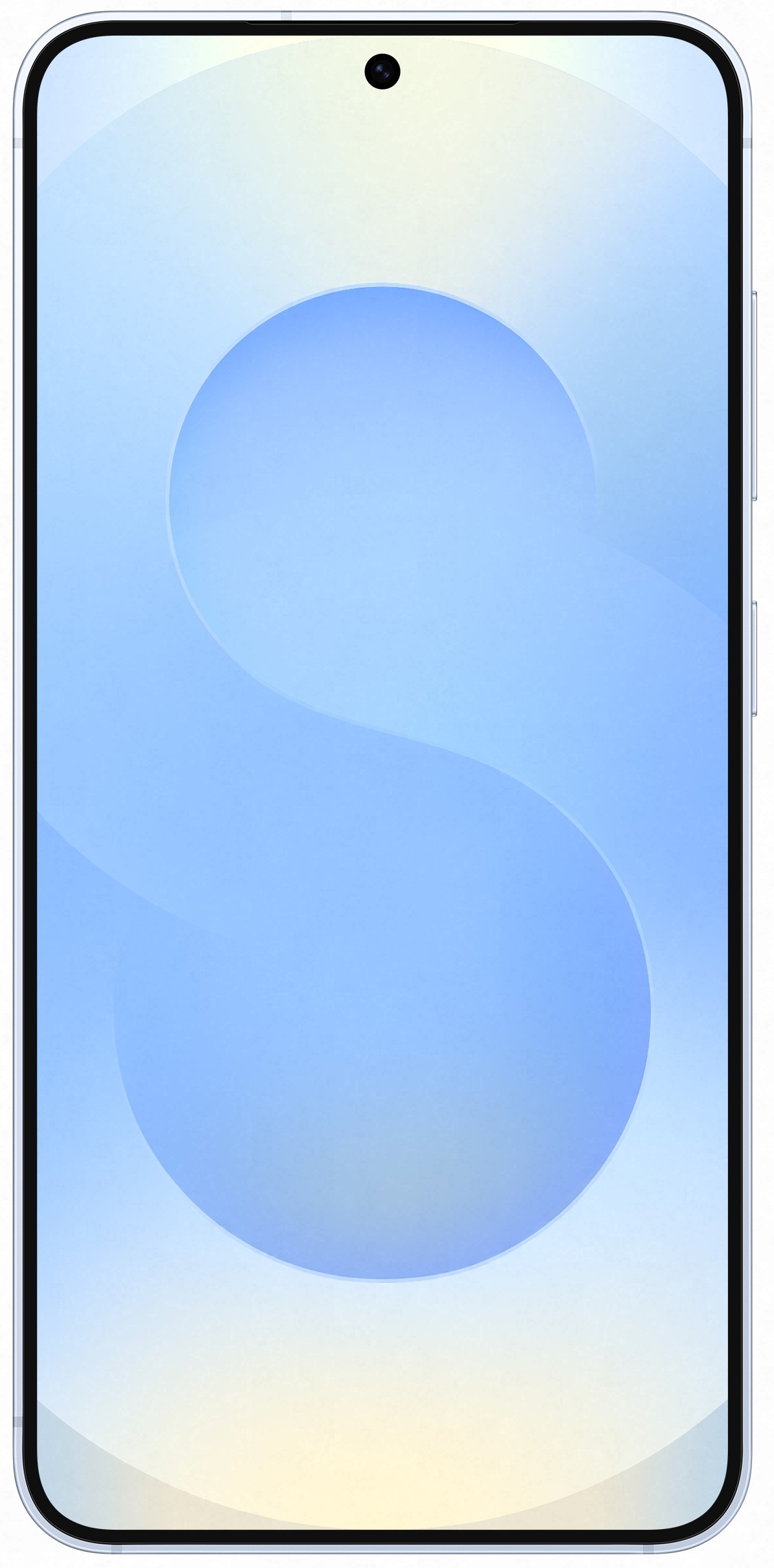 Smartfon Samsung Galaxy S25 - widok z tyłu, prezentujący jasnoniebieski kolor obudowy