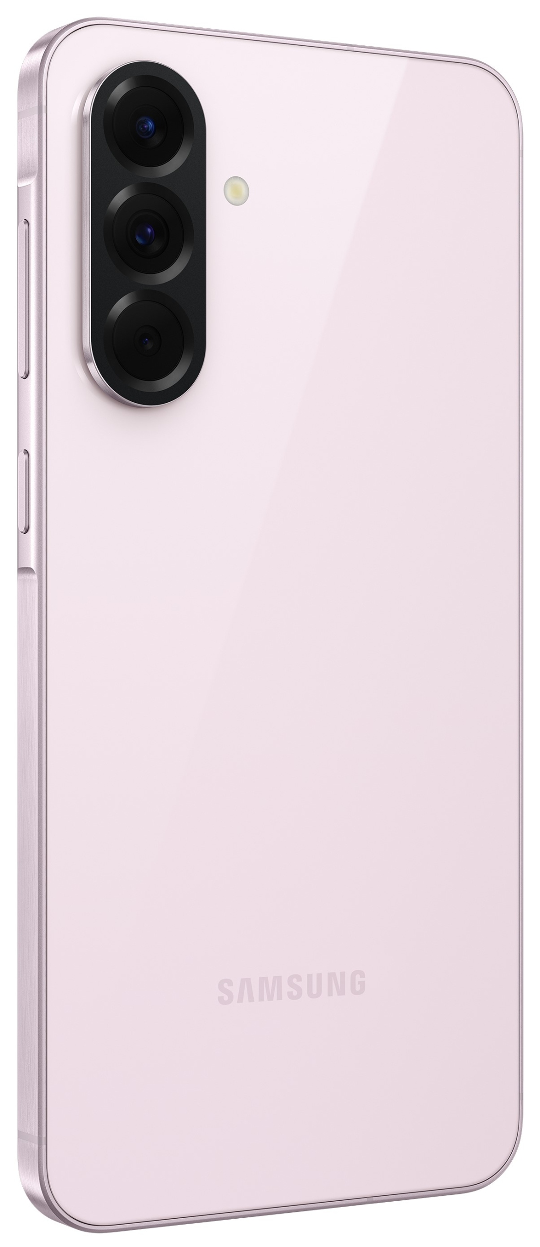 Smartfon Samsung Galaxy A56 5G - widok z tyłu, pokazujący różowy kolor i moduł aparatu