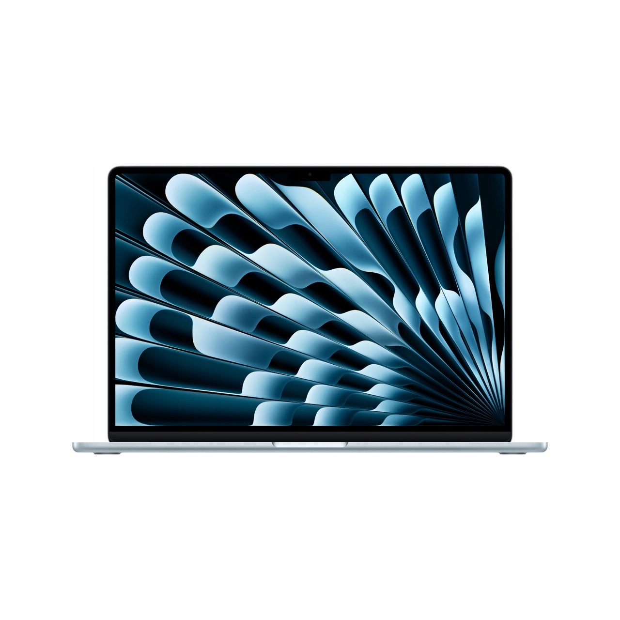 Laptop Apple MacBook Air M4 w kolorze Sky Blue gotowy do działania