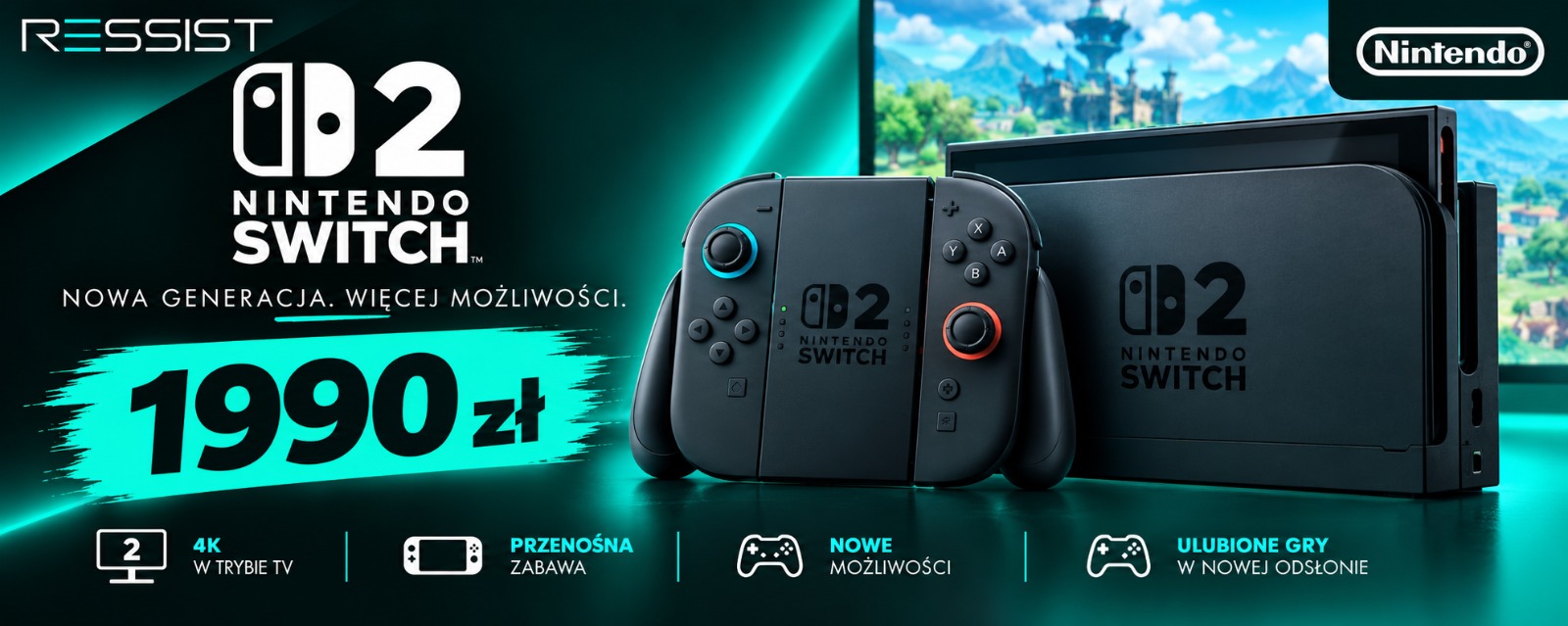 Nintendo Switch 2. Nowa generacja. Więcej możliwości
